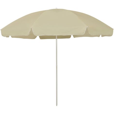 Parasol de plage jaune sable 300 cm (1/5)