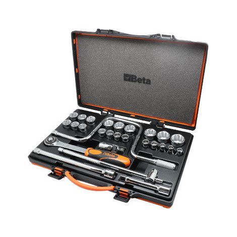 Juego de llaves de vaso Bi-Hex 21 piezas 10-32 mm ½" con accesorios – BETA