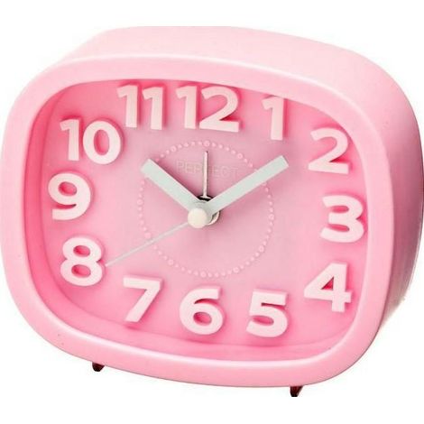 Reloj despertador de cuarzo FX-037 rosa perfecto
