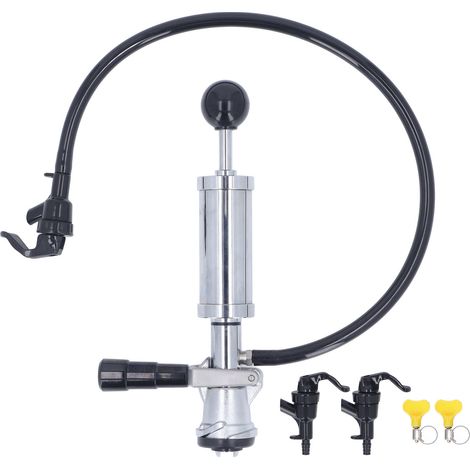 Pompe à bière manuelle 4 pouces Aluminium Inox Étanche Robuste pour fûts Pression constante Facile à utiliser (1/5)