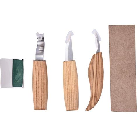 Ensemble d'outils de sculpture sur bois, crochet, outil de coupe pour le travail du bois, couteau à sculpter haute résistance, outils de menuiserie (1/5)