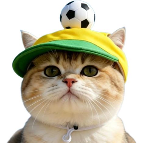 Casquette De Plage Canine Visière Chat Mignon Design Football avec Passages Chapeau Chiot Idéal Pour Plages, Promenades Estivales, Parcs, Randonnées, Fêtes Et Célébrations (1/5)