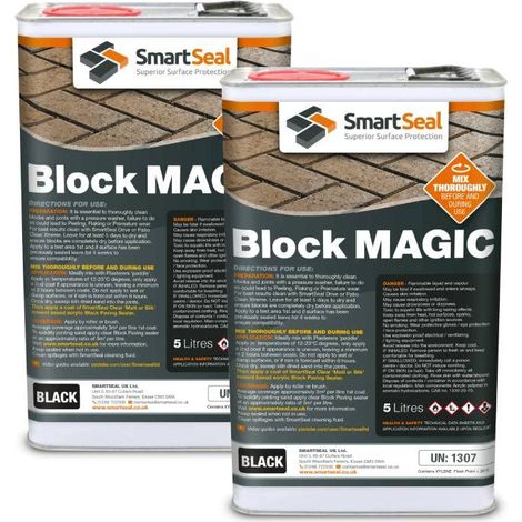 Block Magic - Black - 2 x 5 Litre