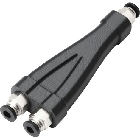 Divisor de filamento para impresora 3D 2 en 1 compatible con PTFE, con doble entrada y salida única, accesorio apto para impresoras Creality Voron P1S, P1C, X1C y X1E, conector de tubo de alta tempera (1/5)