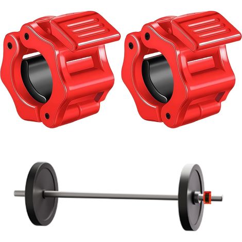 Lot de 2 fermetures d'haltères 50 mm - Fermeture rapide - Pour entraînement et haltérophilie (1/5)