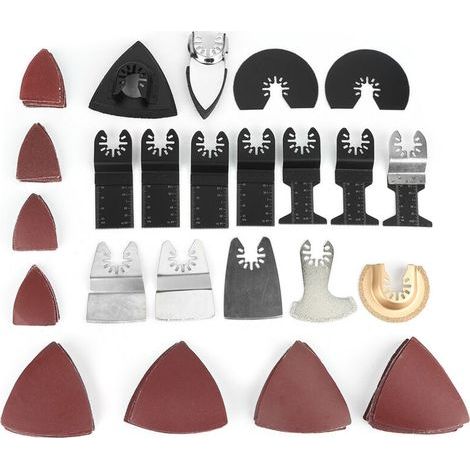 Pas facile à casser, finition soignée 100 pièces de lames de scie vibrantes, économiques et abordables, utilisées pour couper le bois et enlever la peinture (1/4)