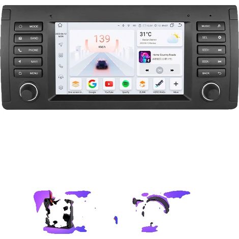 Sistema de navegación Carplay, compatible con BMW E39 E53 M5 1995-2003, S4 (8 núcleos 4G 32G) (1/2)