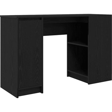 Maison Exclusive - Scrivania Rovere Nera 120x42x76 cm in Legno Multistrato
