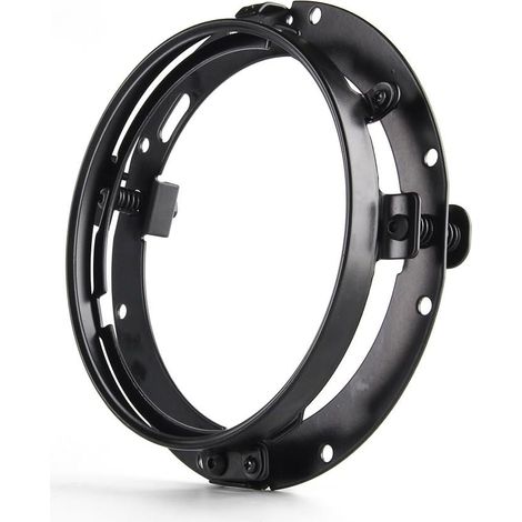 Anneau de montage rond 17,8 cm – pour phare moto Street Glide – noir