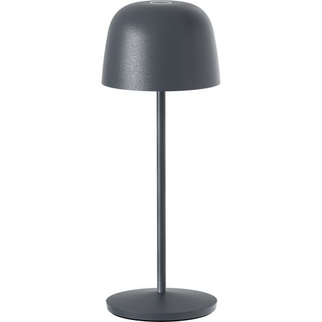 Lampe de table sans fil SOPHIA Gris anthracite Aluminium H28CM