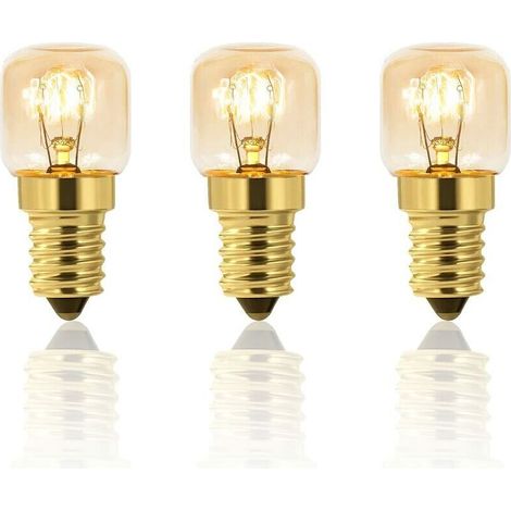 Lot de 5 Ampoule a Sel 25W E14 T22, Incandescence Blanc Chaud 2700K, 160LM, AC 230V, Ampoule Four 25w 300°, Pour Four, Frigo, Lampe de Sel, Fours Grill-DOU