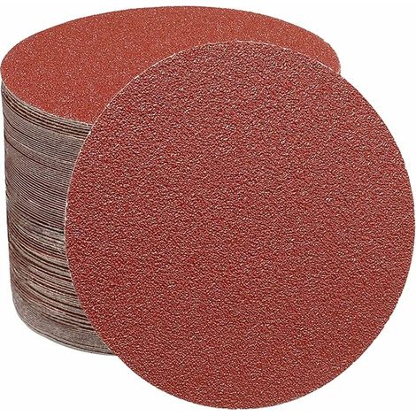 Disco abrasivo, carta vetrata da 125 mm, 70 dischi -40/60/100/150/240/320/600 per rettifica, fresatura e incisione (10 per grana)