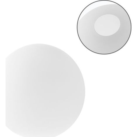Lámpara colgante interlusa cristal blanco diseño elegante 20cm