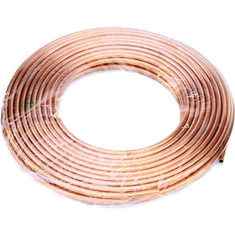 Tube cuivre recuit Ø16mm x 50m – Pour installations sanitaires et chauffage – Normes NF EN 1057 – Garantie 30 ans – Copper Distribution