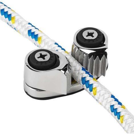 Mosquetón para barco con anilla guía para el cable, equipo náutico de acero inoxidable 316 pulido espejo para cuerda de 10 mm (1/5)