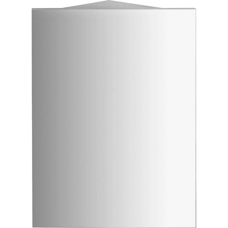 Aqualine Zoja - Armadietto a specchio, 72x37x37 cm, ad angolo, 1 anta sx/dx, bianco 50352