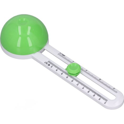 Coupe-papier manuel rond, léger et portable, réglable, idéal pour le papier d'impression (vert)