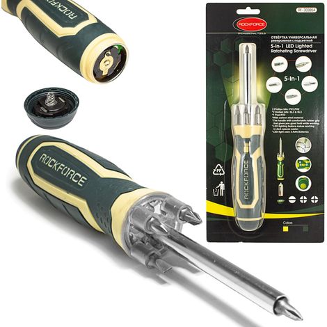 5-in-1 Universalschraubendreher mit Magnet und Licht (1/5)