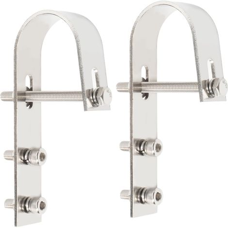 Lot de 2 crochets de support de panneau solaire en acier inoxydable pour balcon (1/5)