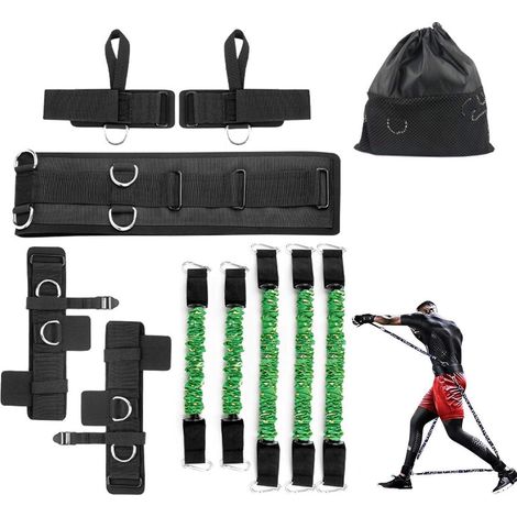 Bandes de résistance pour boxe et entraînement sportif, 300lbs vert (1/5)