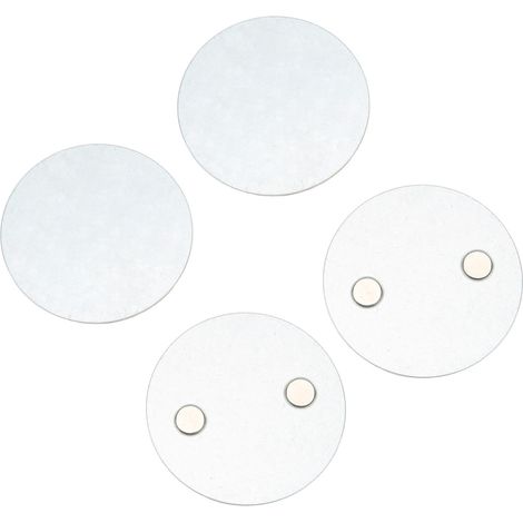 Outil d'installation de pastilles adhésives magnétiques pour détecteur de fumée à 2 trous de 70 mm  aimant puissant pour détecteur de fumée et d'incendie