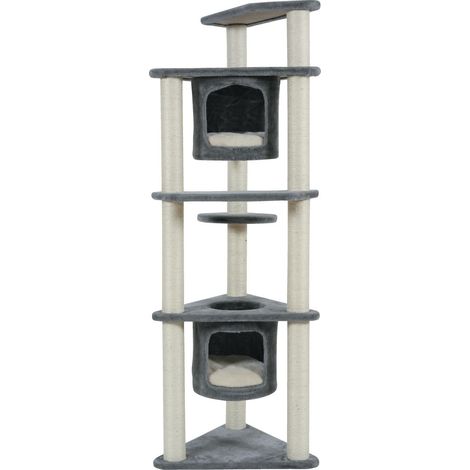 Zolux Kéa Large arbre à chat gris et beige design moderne (1/5)