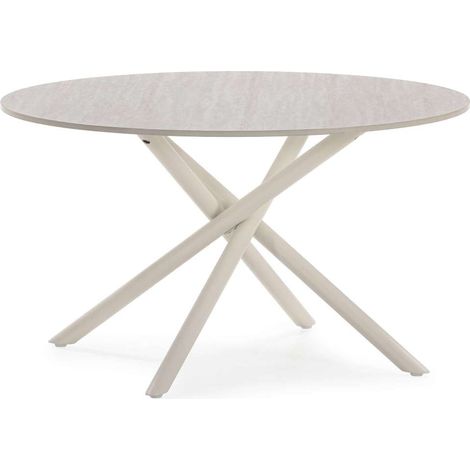 Mesa de centro modelo Teho acabado travertino/crema, 80cm(ancho) 45cm(alto) 80cm (largo) (1/5)
