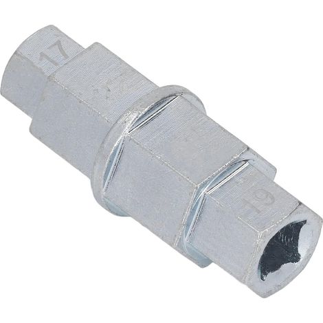 Chiave esagonale per la rimozione dell'asse della ruota anteriore della motocicletta (17, 19, 22, 24 mm) (argento)