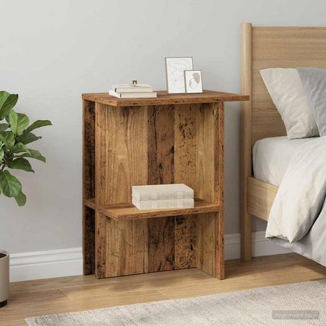 vidaXL Table basse Bois ancien 40 x 30 x 49 cm Bois d'ingénierie