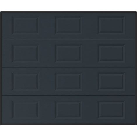 Porta per garage sezionale a cassette con motore Somfy Antracite - CAOPAS (1/5)