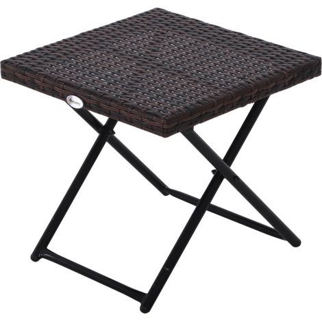 Table basse d'appoint pliante Bidart Marron (1/5)