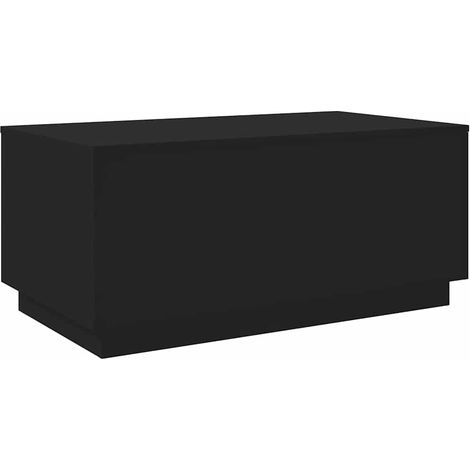 Coffee Table with LED Lights Black 90x50x40 cm vidaXL (1/4)