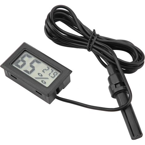 Mini thermomètre-hygromètre LCD intégré avec sonde externe (1/5)