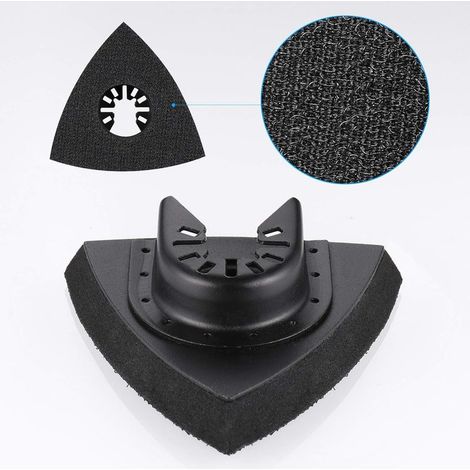 4PcsPonçage 80mm Multi-outil Accessoires pour Patin de Fixation, Lame à Multi Outil, Accessoires Outil Oscillant pour Power Tool, Worx Tool, Bosch Multi Outil (1/5)