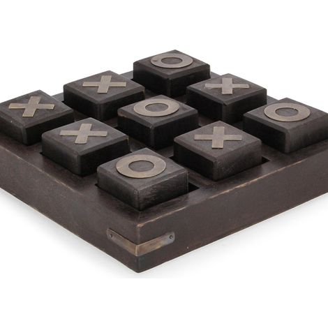 Deko-Tris Fortune aus Mangoholz 17,2 x 17,2 cm