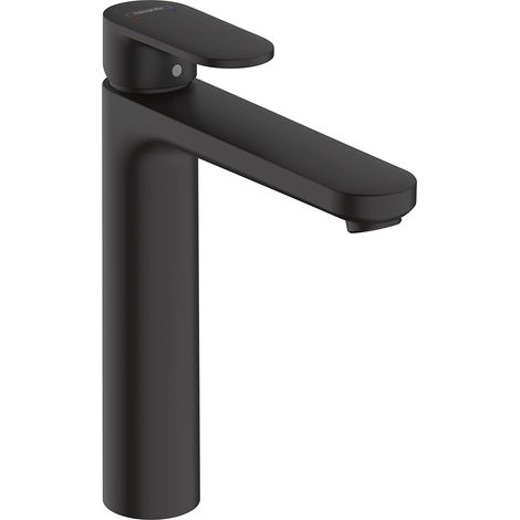 Hansgrohe Vernis Blend Waschtischmischer 190 ohne Zugstange und Ablaufgarnitur, Schwarz matt (HG-71582670) (1/3)