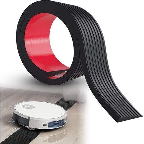 Rampe de seuil (8-13) mm, rampe de seuil de porte en caoutchouc, aspirateur robot, rampe pour fauteuil roulant.poussette, (hauteur : 2 cm). (1/4)