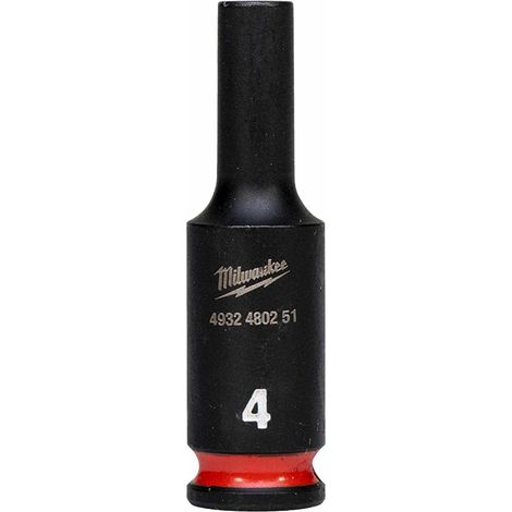 Schlagschrauber-Stecknuss Milwaukee shockwave Chrom-Molybdänstahl 9,6 cm (1/2)