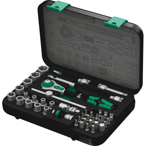 Set di chiavi a bussola Wera Zyklop Speed 42 pezzi 1/4 " dimensioni 4-14 mm N. denti 72 esagono (1/7)