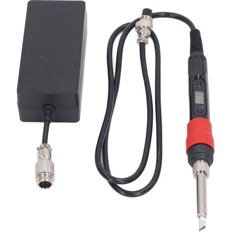 Tragbarer digitaler 50-W-Lötkolben mit einstellbarer Heizleistung, Keramik-Thermostat, Schnellheizfunktion, 100–240 V, EU-Stecker, Lötwerkzeug (1/5)