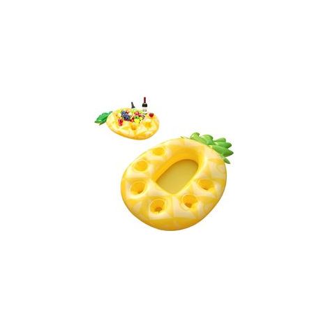 Ananas Porte Gobelet Gonflable, Porte-Boisson Gonflable Piscine, Ananas Plateau Gonflable, Grande Capacité 7 Compartiments, Porte Verre Piscine Flottante, Porte Gobelet Piscine (1/5)