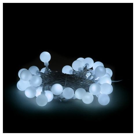 NATALE - LUCI 40 LED SFERETTA L.BIANCA FREDDA INT/EST MAURER - SCATOLA (1/4)