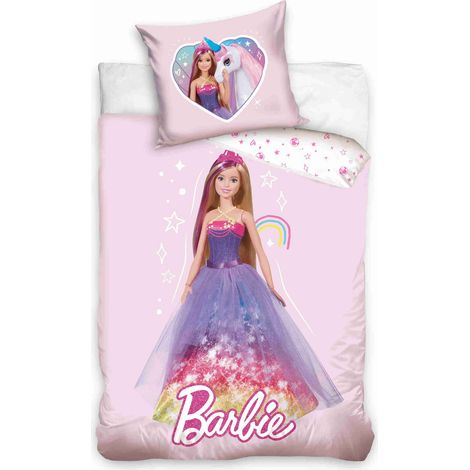 Ropa de cama para bebé 100x135 + 40x60 Barbie Princesa