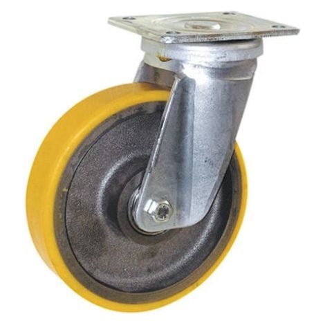 Roulette industrielle Pivotante Guitel Hervieu, Acier galvanisé, Ø 125mm, 500kg ( Prix pour 1 )