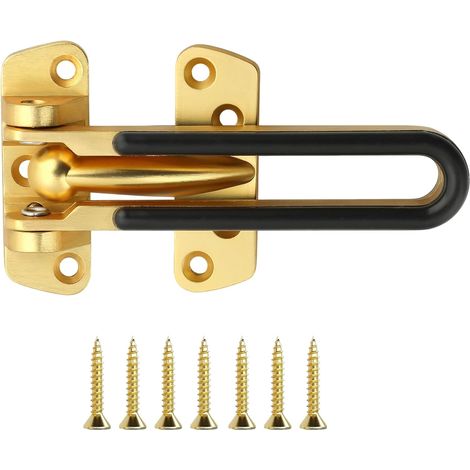 Verrous Loquet Extérieur,11x5 CM, Verrou Porte Loquet Pratique, Verrou Porte Interieure en Acier Inoxydablede, Loquet Porte Coulissante Pour Portes, Fenêtres, Clôtures, Doré