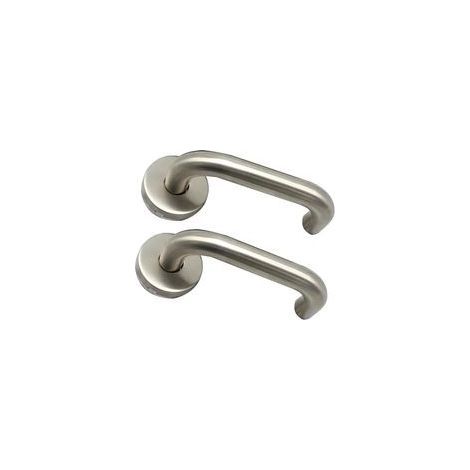 Poignée de Porte Ignifuge en Acier Inoxydable 304 Robuste et Sécurisée pour Portes Intérieures et Extérieures (1/5)