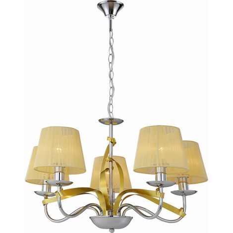 Lampadario Candellux Diva 35-55064 cromo 5xE14 catena (1/2)