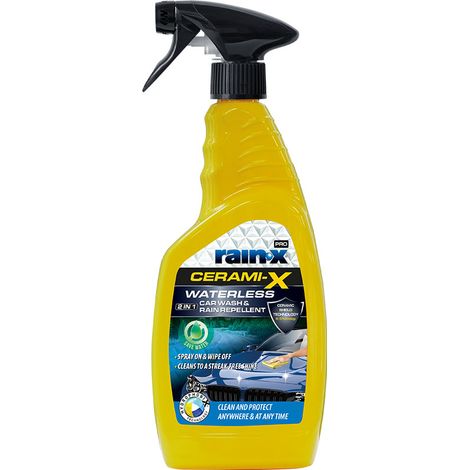 Nettoyant sans Eau Voiture avec Traitement Céramic Anti-Pluie 750ml Rain-X (1/4)