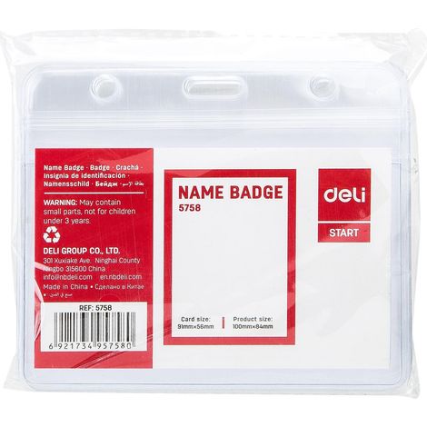 DELI B.10 identificadores PVC horizontal 91x56mm