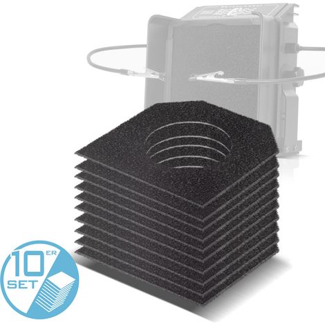 STAHLWERK Filtro a carboni attivi lato posteriore set da 10 per aspiratore FE-27 ST